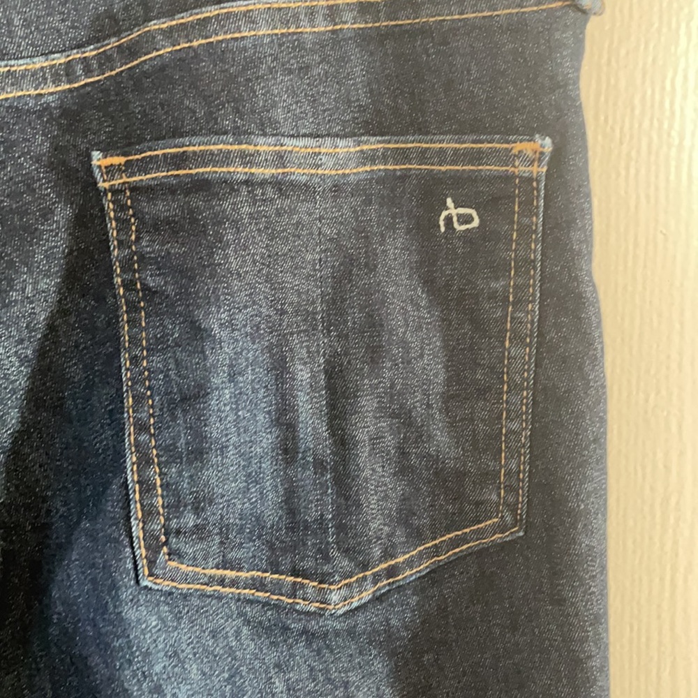 Rag & Bone Blue Denim Skinny Ankle Jeans - Picture 7 of 7